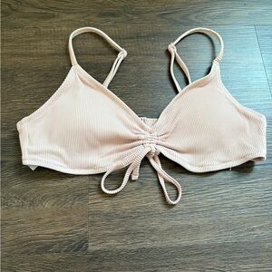 Aerie light pink bikini top, size medium